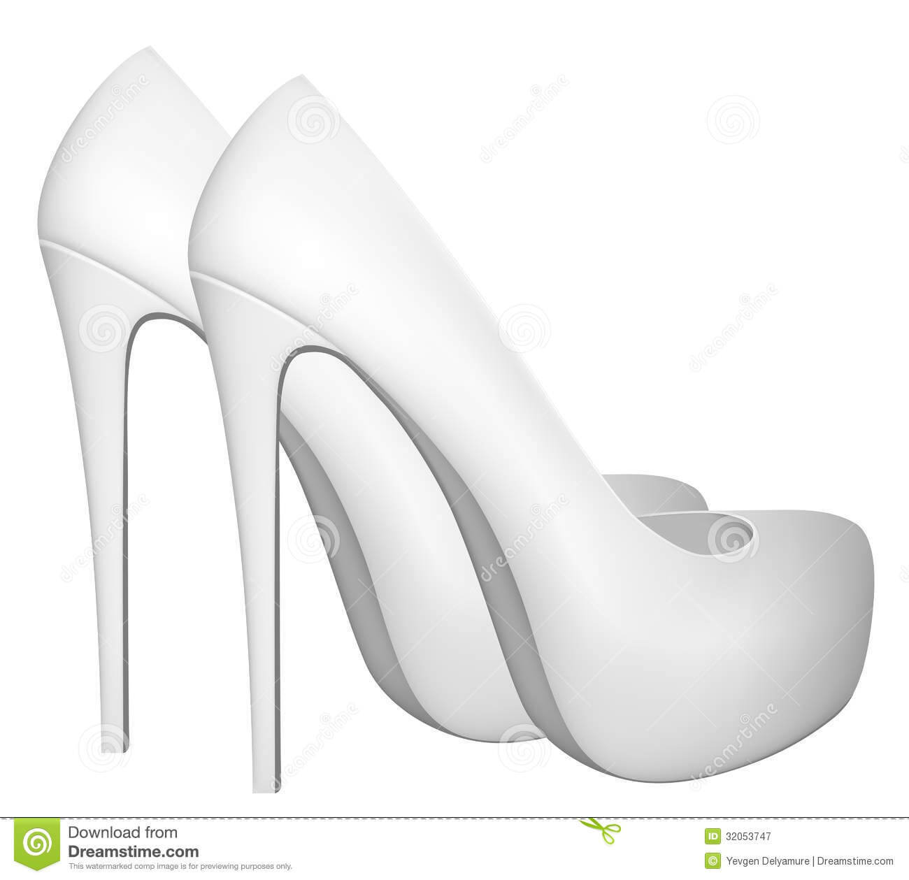 Blank High Heels Shoes Template. Stock Vector – Illustration Inside High Heel Template For Cards