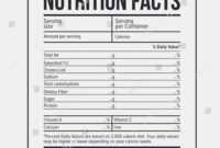 Blank Nutrition Chart - Bobi.karikaturize intended for Blank Food Label Template