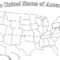 Blank Printable Map Of The United States And Canada Best With Regard To Blank Template Of The United States