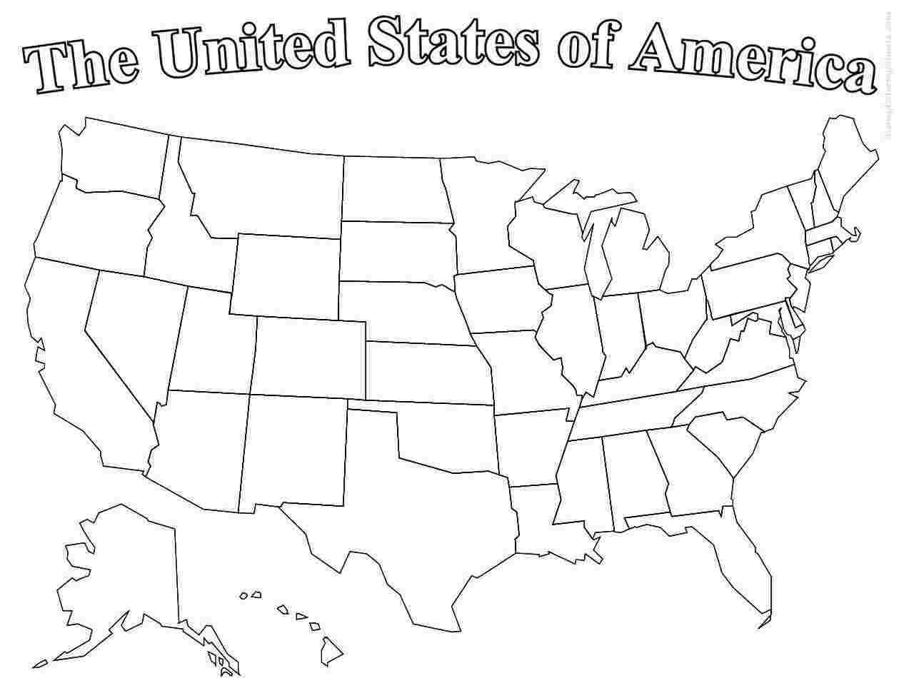 Blank Printable Map Of The United States And Canada Best With Regard To Blank Template Of The United States