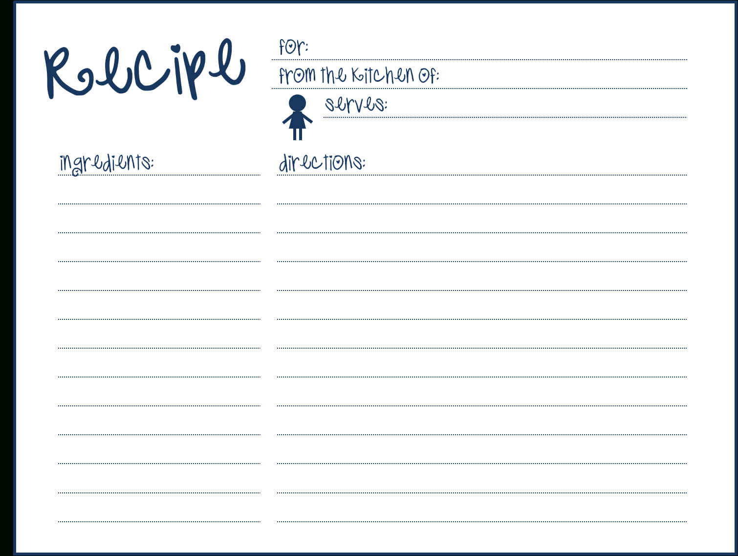 Blank Recipe Card Template For Word ] – Pics Photos Blank With Regard To Index Card Template For Word