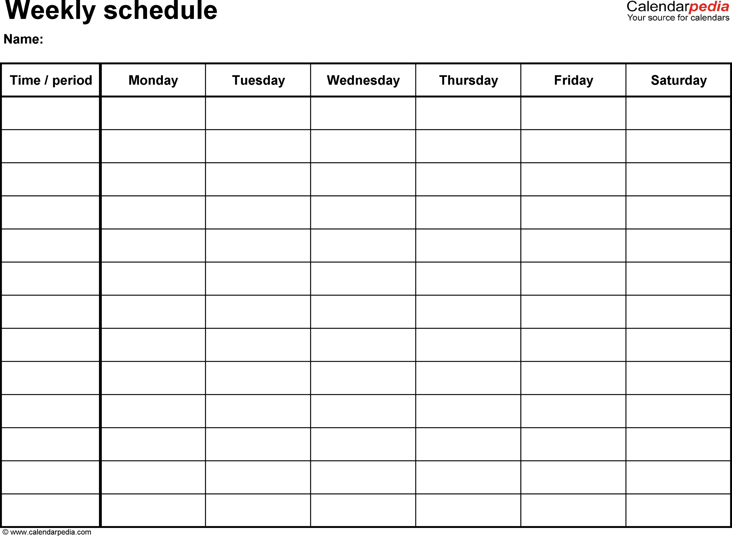 Blank Schedule Sheet – Zohre.horizonconsulting.co In Printable Blank Daily Schedule Template