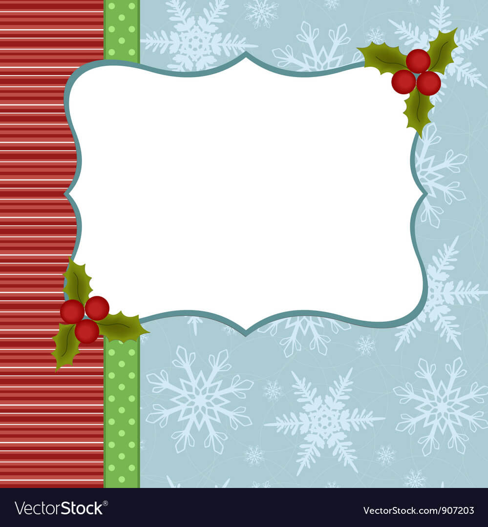 Blank Template For Christmas Greetings Card With Regard To Blank Christmas Card Templates Free