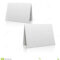 Blank White Paper Stand Table Holder Card. 3D Vector Design With Card Stand Template