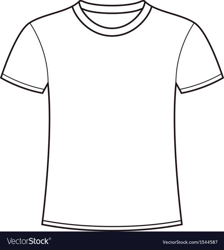 Blank White T-Shirt Template for Blank T Shirt Outline Template ...