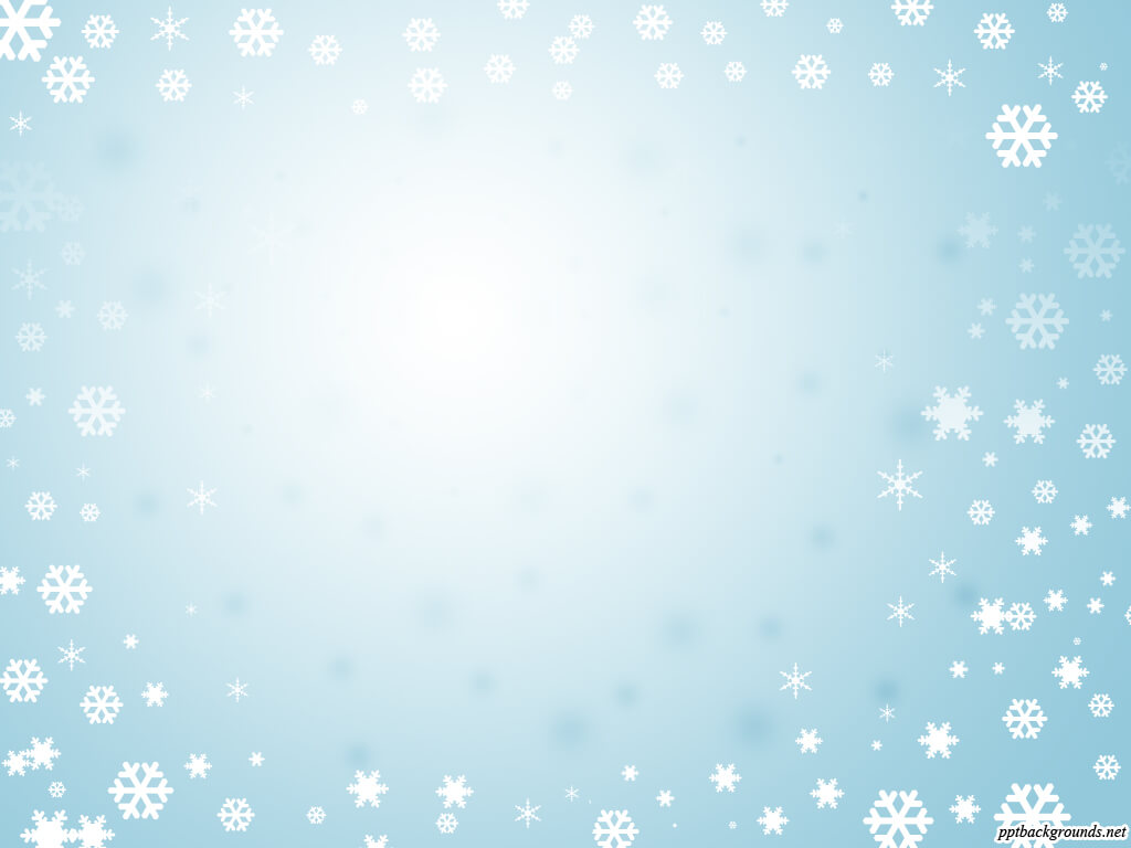 Blue Background With Frame Of Snowflakes Backgrounds For Pertaining To Snow Powerpoint Template