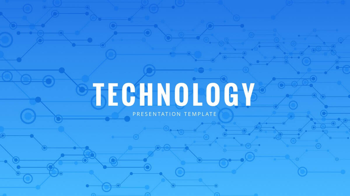 Blue Tech Free Powerpoint Template - Powerpointify Within Powerpoint Templates For Technology Presentations