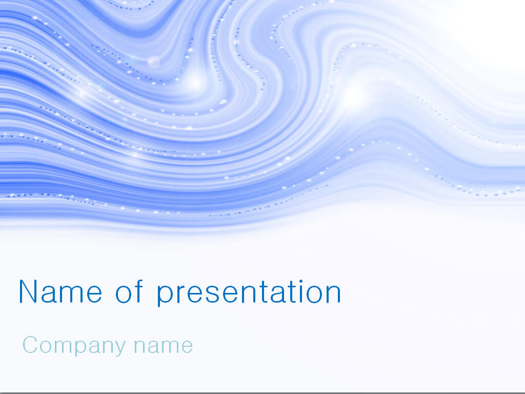 Blue Winter Powerpoint Template For Impressive Presentation Intended For Snow Powerpoint Template