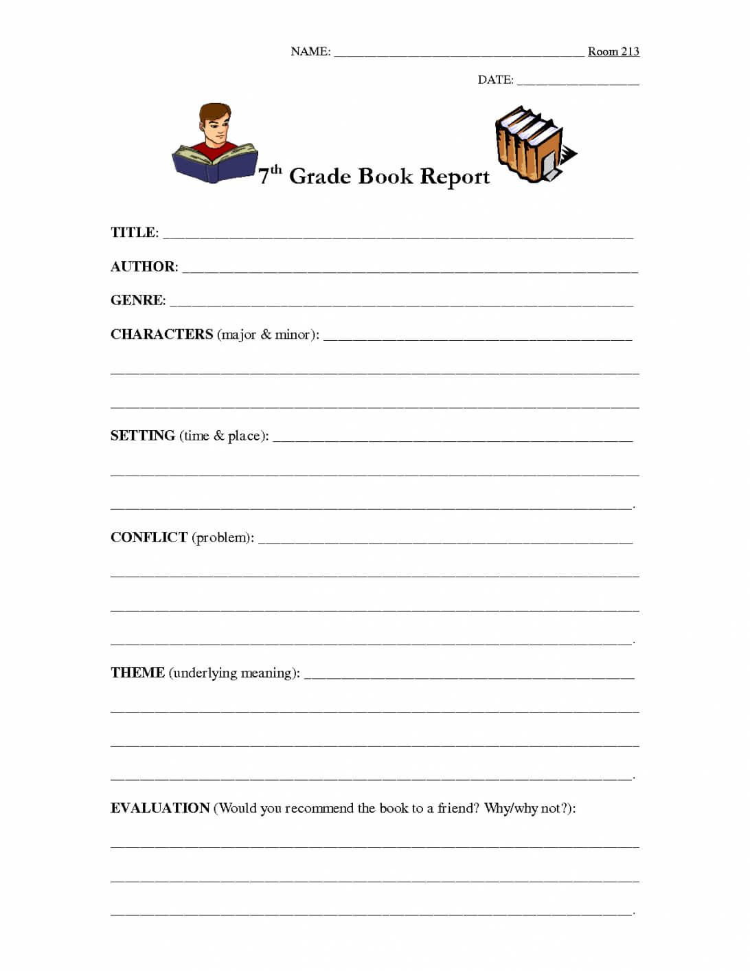 Book Report Template Review Sample Paper Apa Press 5Th Grade With High School Book Report Template