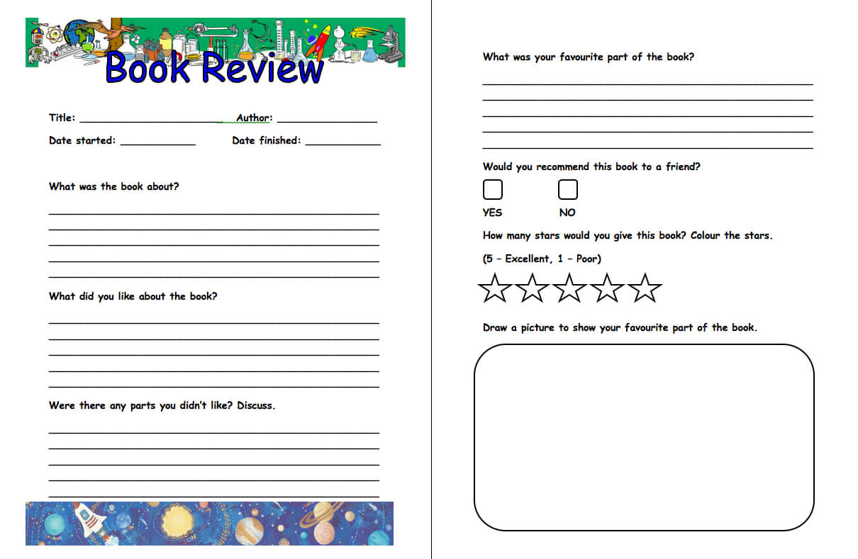 Book Report Template Write And Format A Form For 6Th Graders With Book Report Template Grade 1