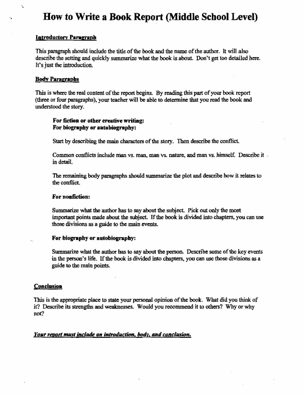 Book Review Essay Structure History Example Report Template Intended For Middle School Book Report Template