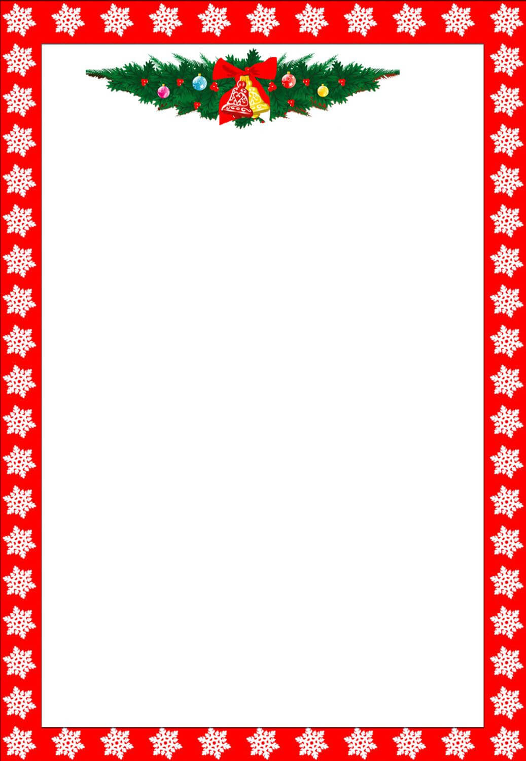 Borders For Christmas Letter – Topa.mastersathletics.co With Christmas Border Word Template