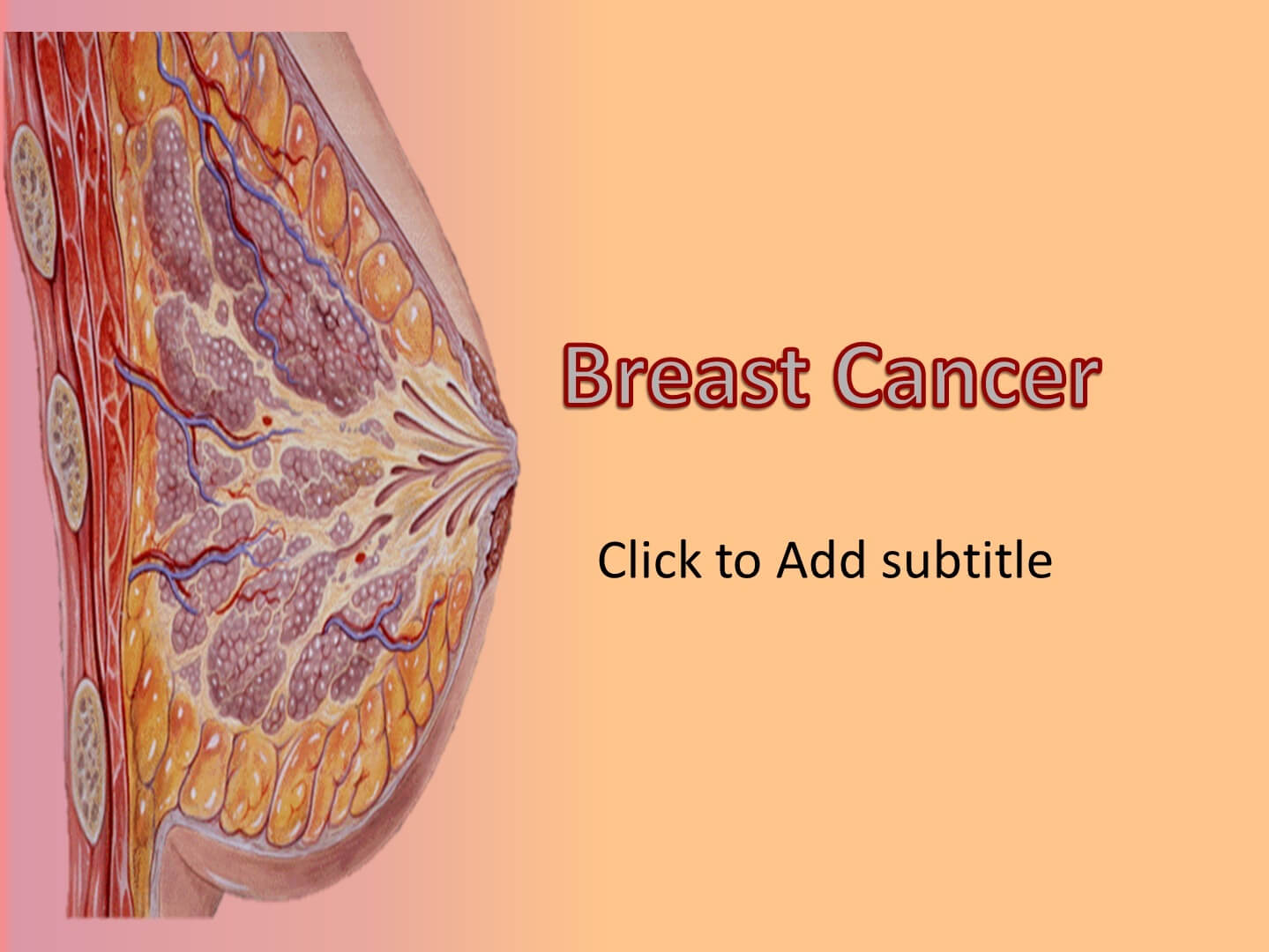 Breast Cancer – Animated Powerpoint Template ~ Free Medical Inside Breast Cancer Powerpoint Template