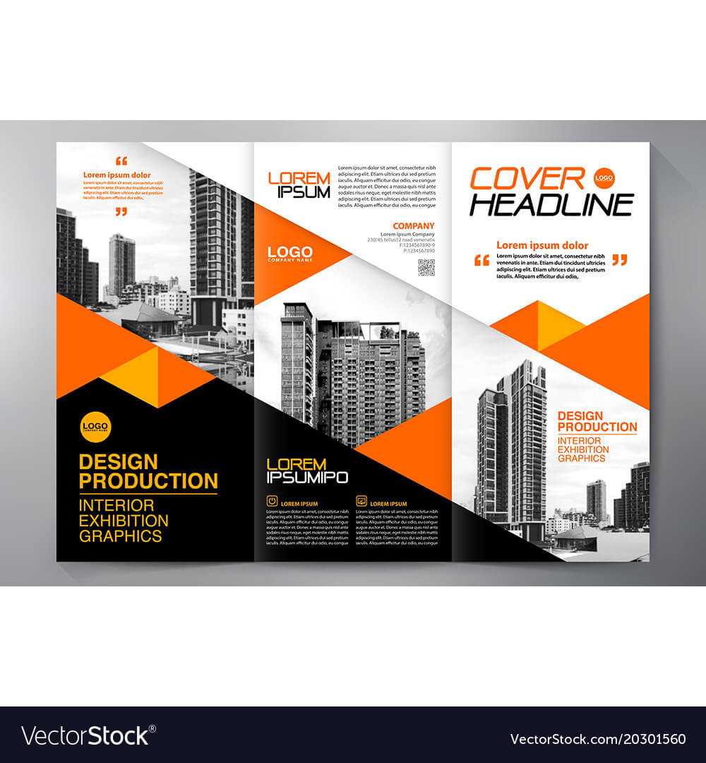 Brochure 3 Fold Flyer Design A4 Template With Regard To E Brochure Design Templates