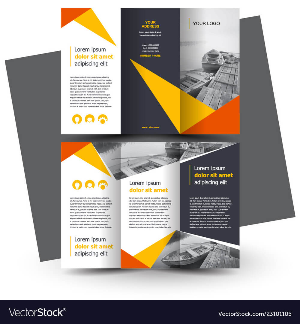 Brochure Design Template Creative Tri Fold In Tri Fold Brochure Publisher Template