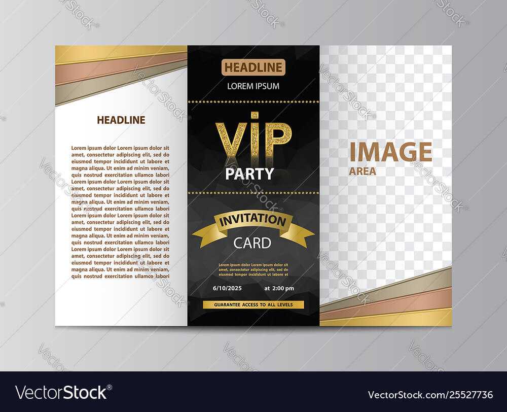 Brochure Template For Vip Party Throughout Membership Brochure Template