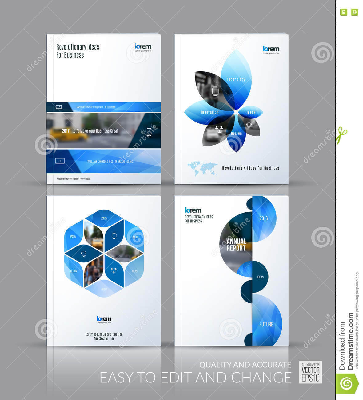 Brochure Template Layout Collection, Cover Design Annual For Half Page Brochure Template