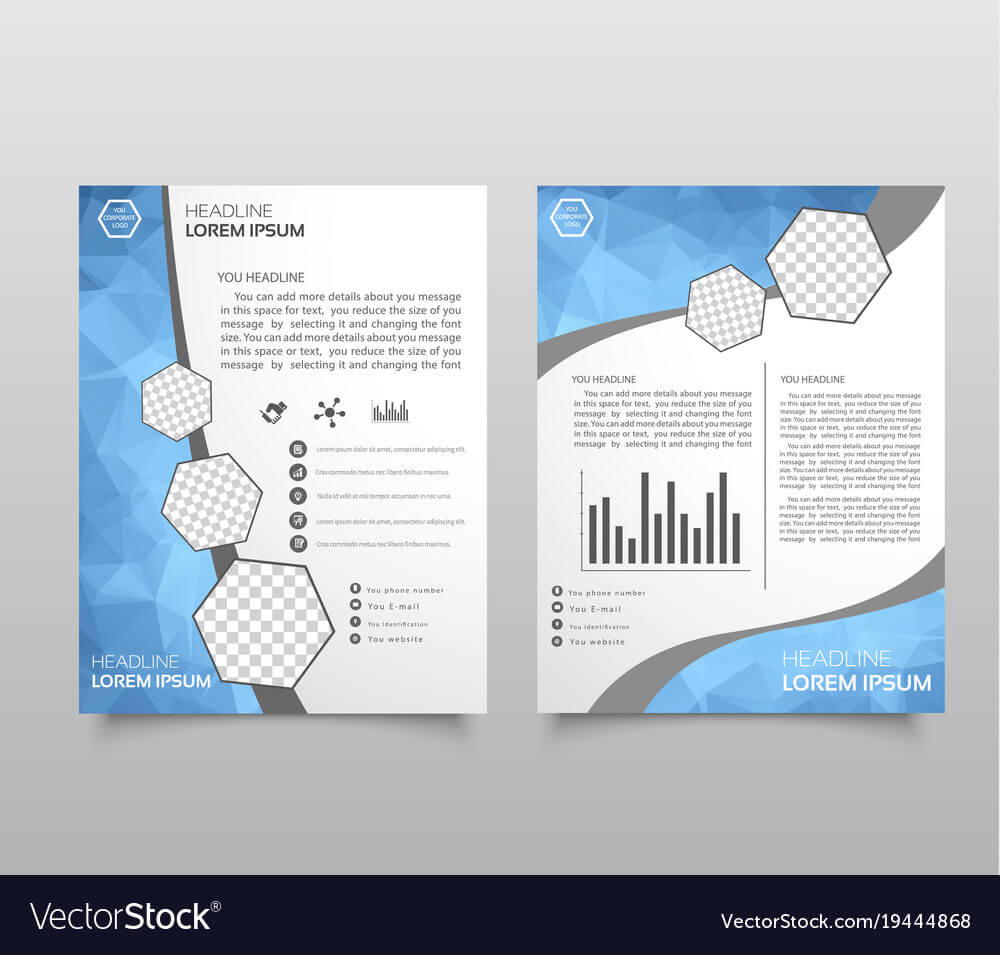 Brochure Template Layout Cover Design Annual Within Technical Brochure Template
