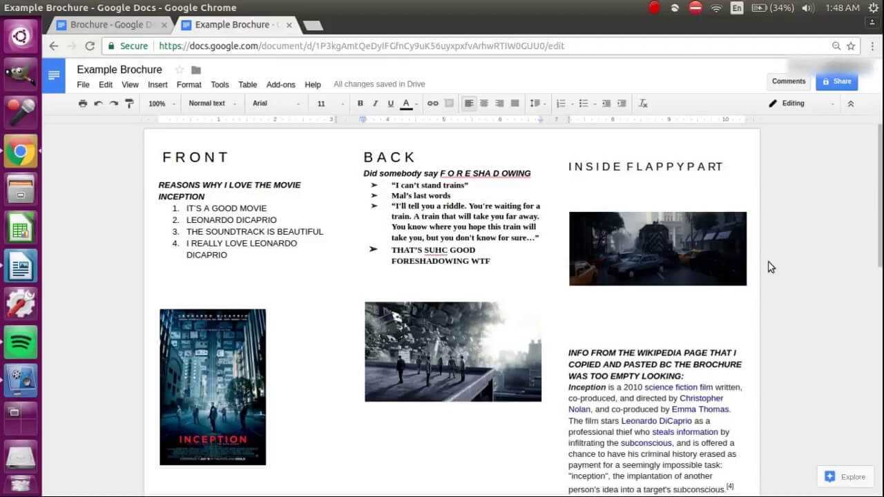 Brochure Templates Google Docs Free Intended For Google Drive Brochure Templates