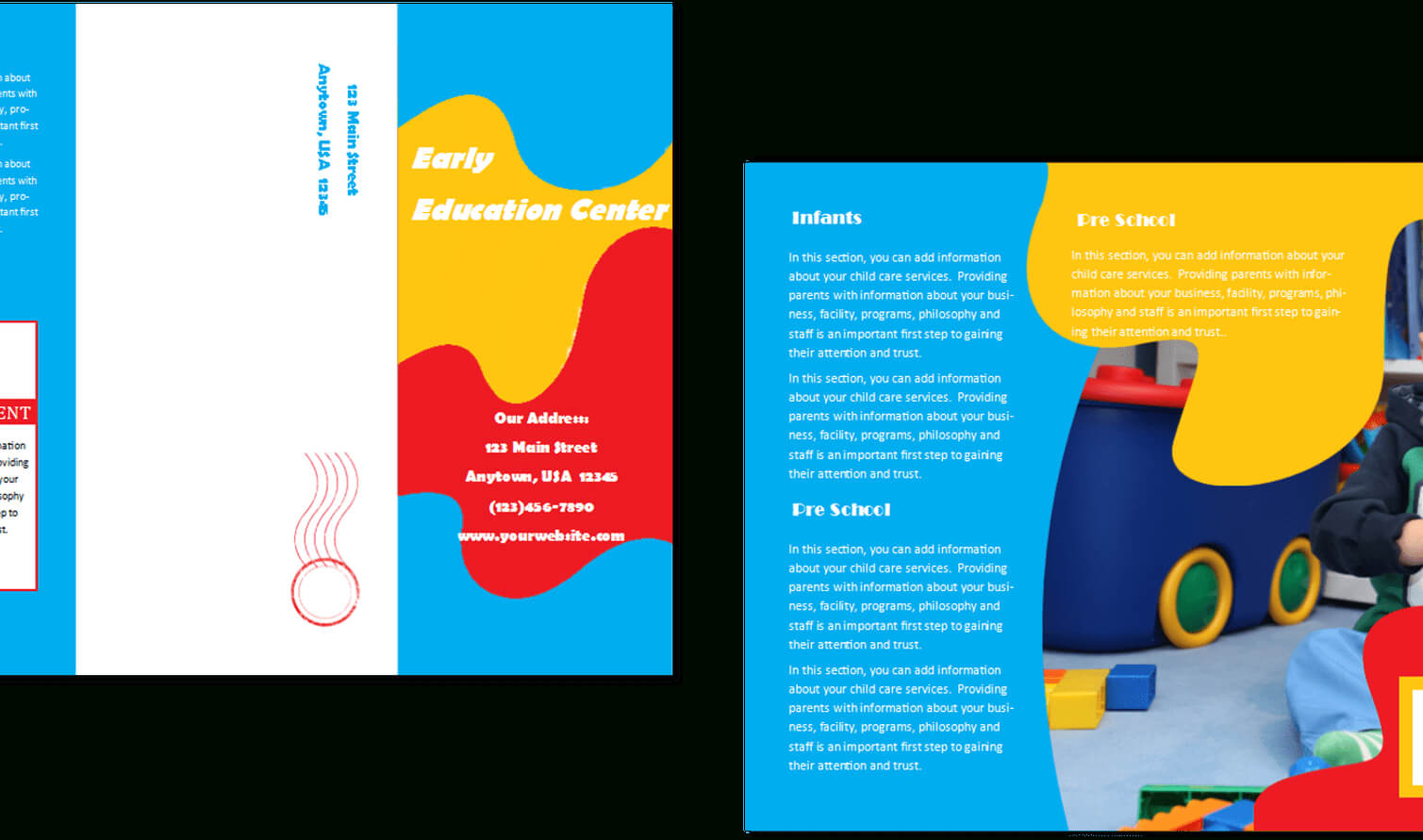 Brochure Vector Psd Transparent & Png Clipart Free Download Within Daycare Brochure Template