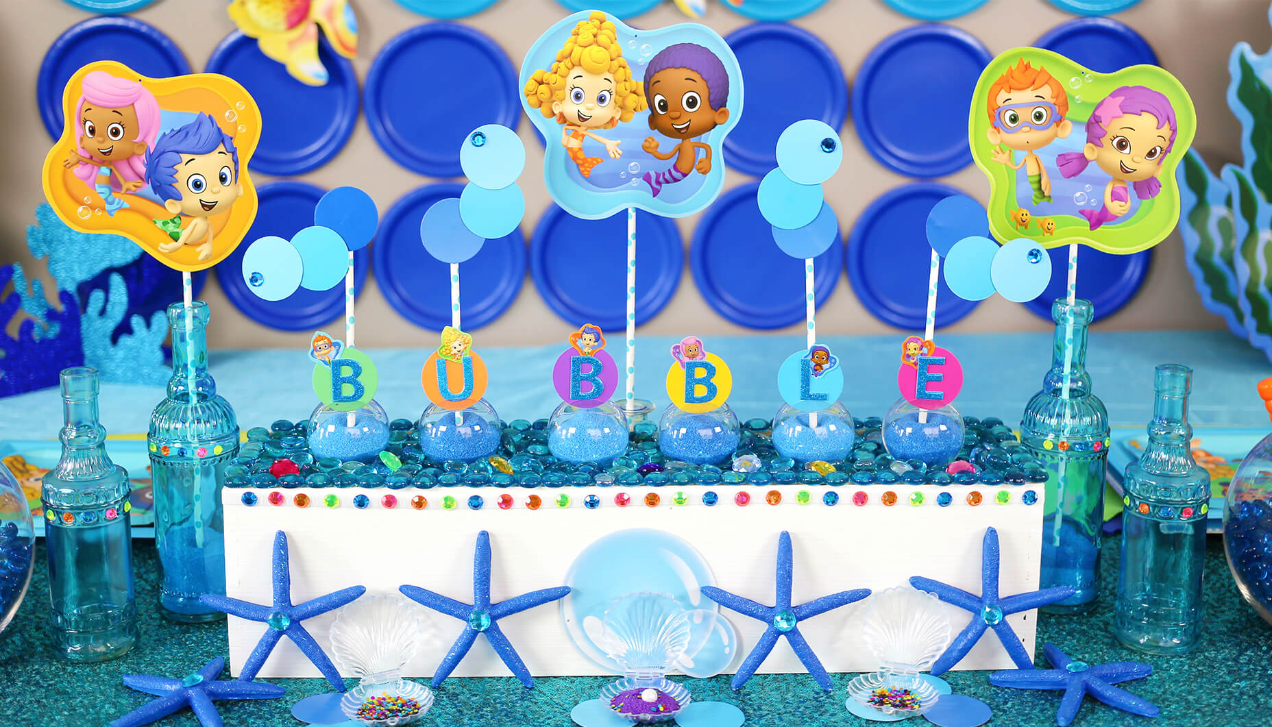 Bubble Guppies™ Diy Party Ideas | Fun365 Regarding Bubble Guppies Birthday Banner Template