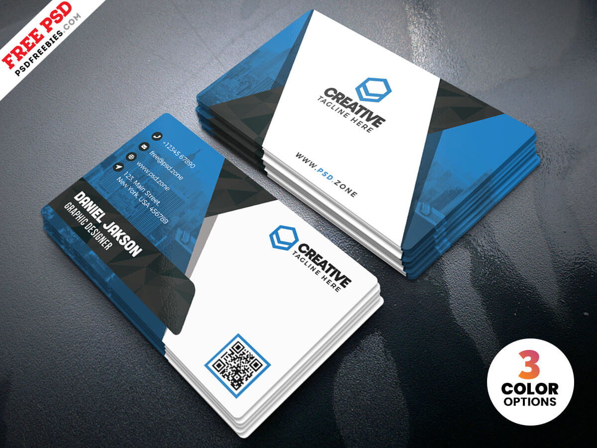 Business Card Design Psd Templates | Psdfreebies In Designer Visiting Cards Templates