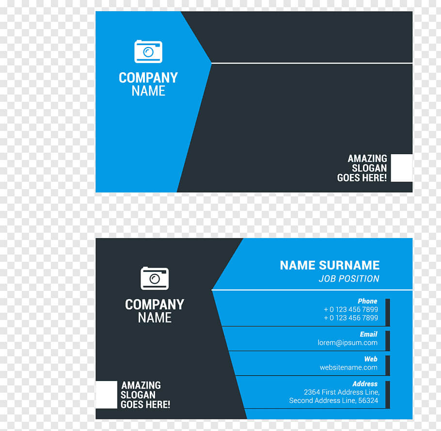 Business Card Format Illustration, Business Card Surname Pertaining To Template For Calling Card