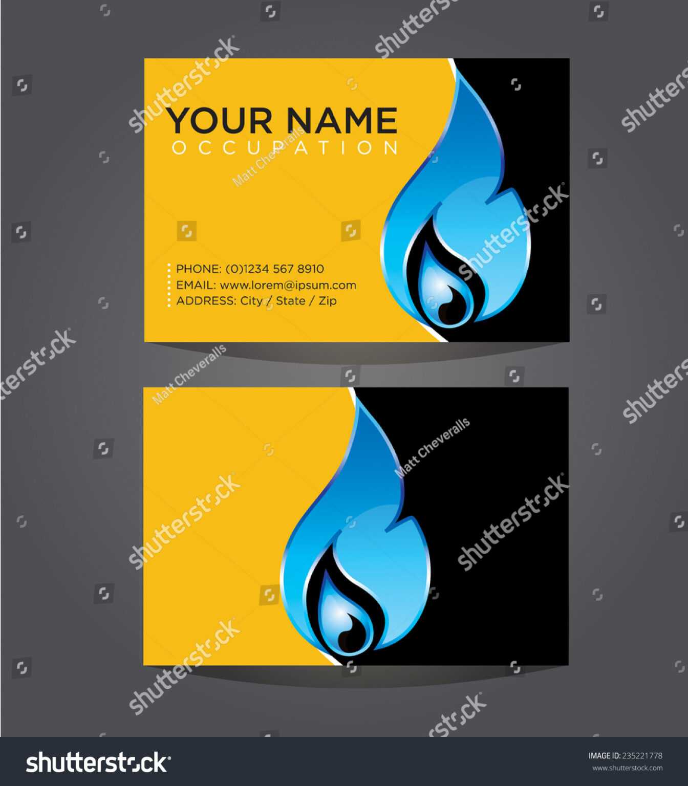 Hvac Business Card Template Professional Template