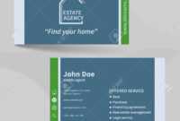 Business Card Template. Real Estate Agency. Design For Your Individual.. inside Real Estate Agent Business Card Template