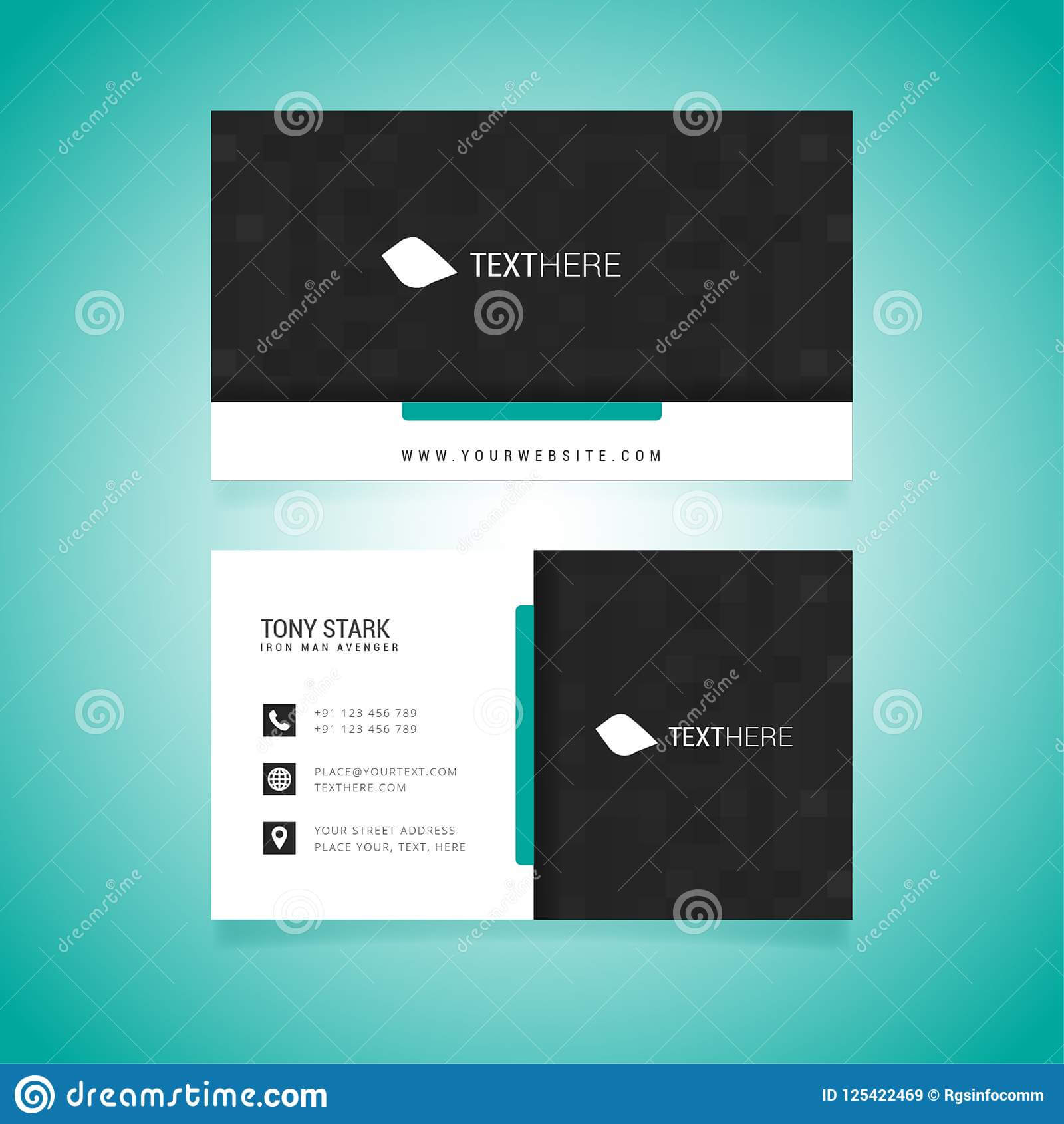 Business Card Vector Template Stock Vector – Illustration Of In Adobe Illustrator Card Template