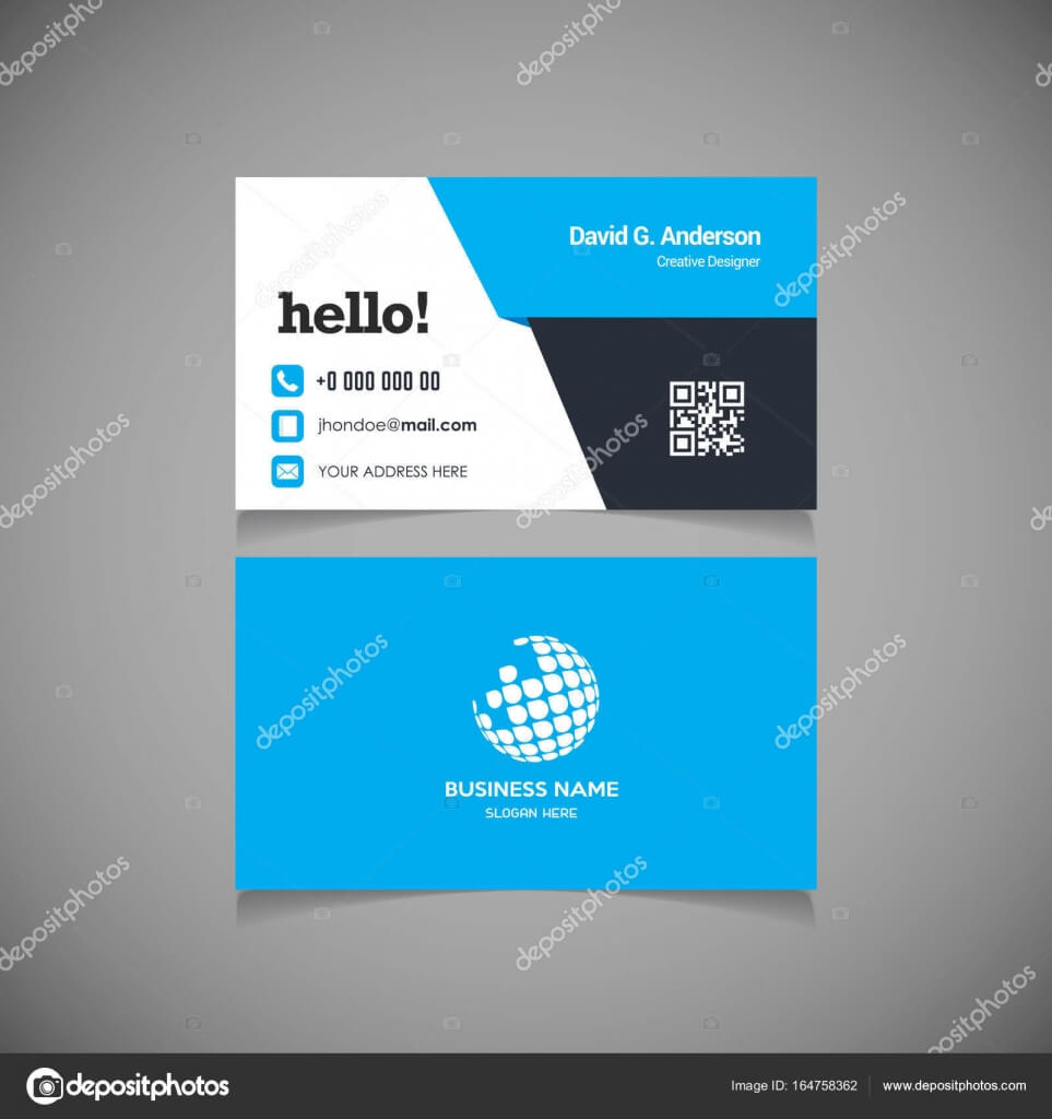 Business Card With Qr Code Template | Business Card Template Intended For Qr Code Business Card Template