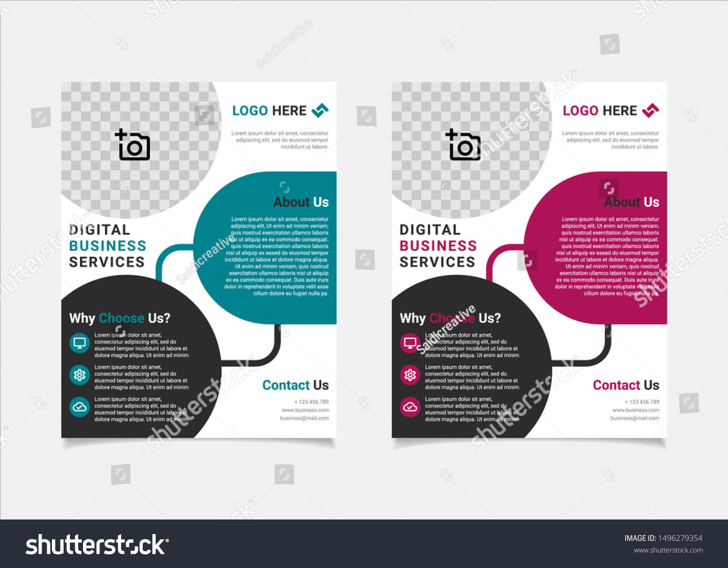 Business Flyer Template Vector Design Us Stock Vector With Letter Size Brochure Template