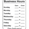 Business Hours Template – Dusi Intended For Hours Of Operation Template Microsoft Word