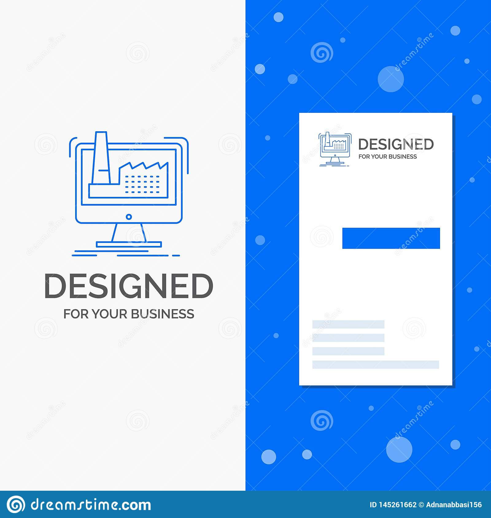 Business Logo For Digital, Factory, Manufacturing Within Product Line Card Template Word