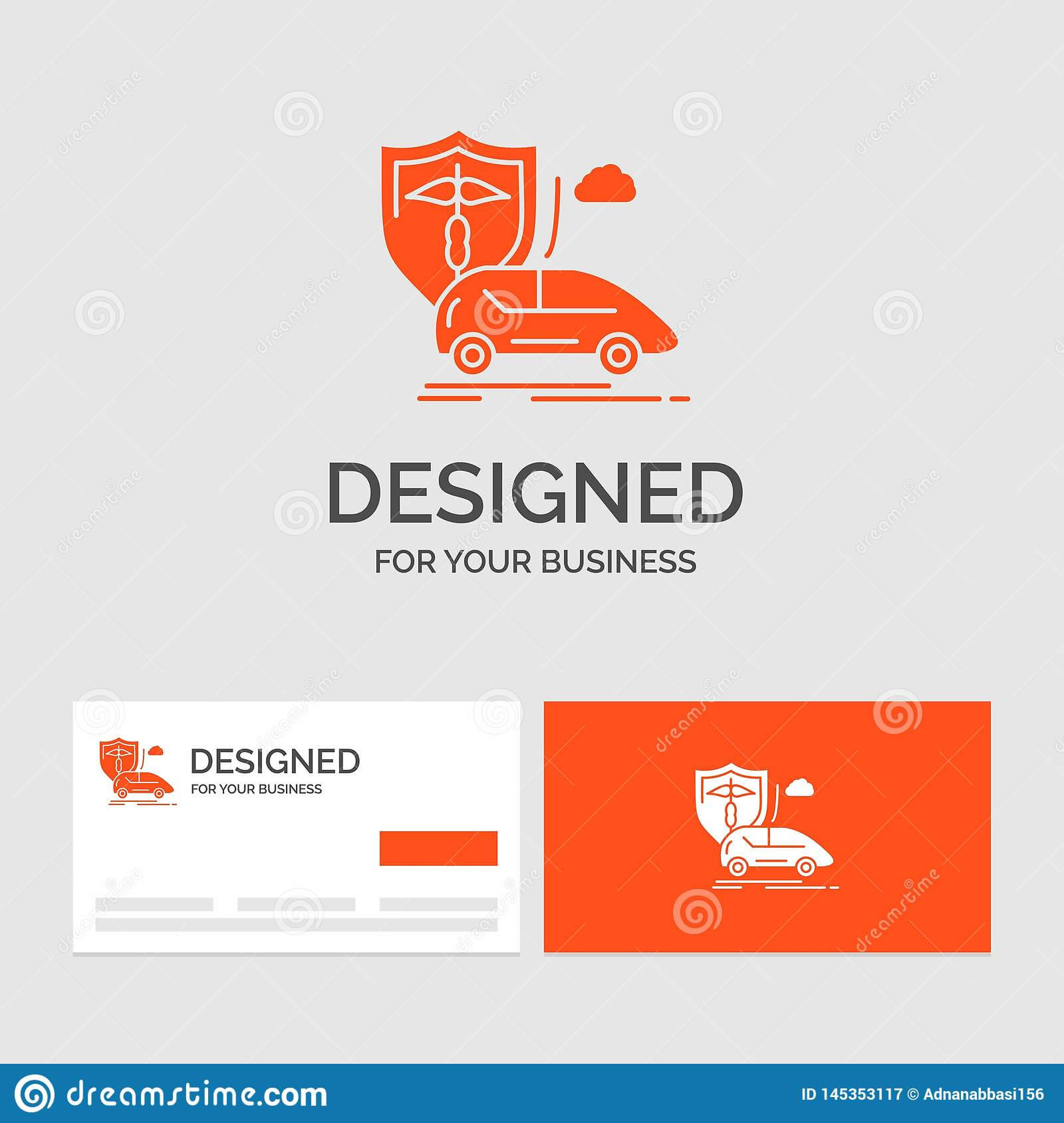 Business Logo Template For Car, Hand, Insurance, Transport Within Auto Insurance Id Card Template
