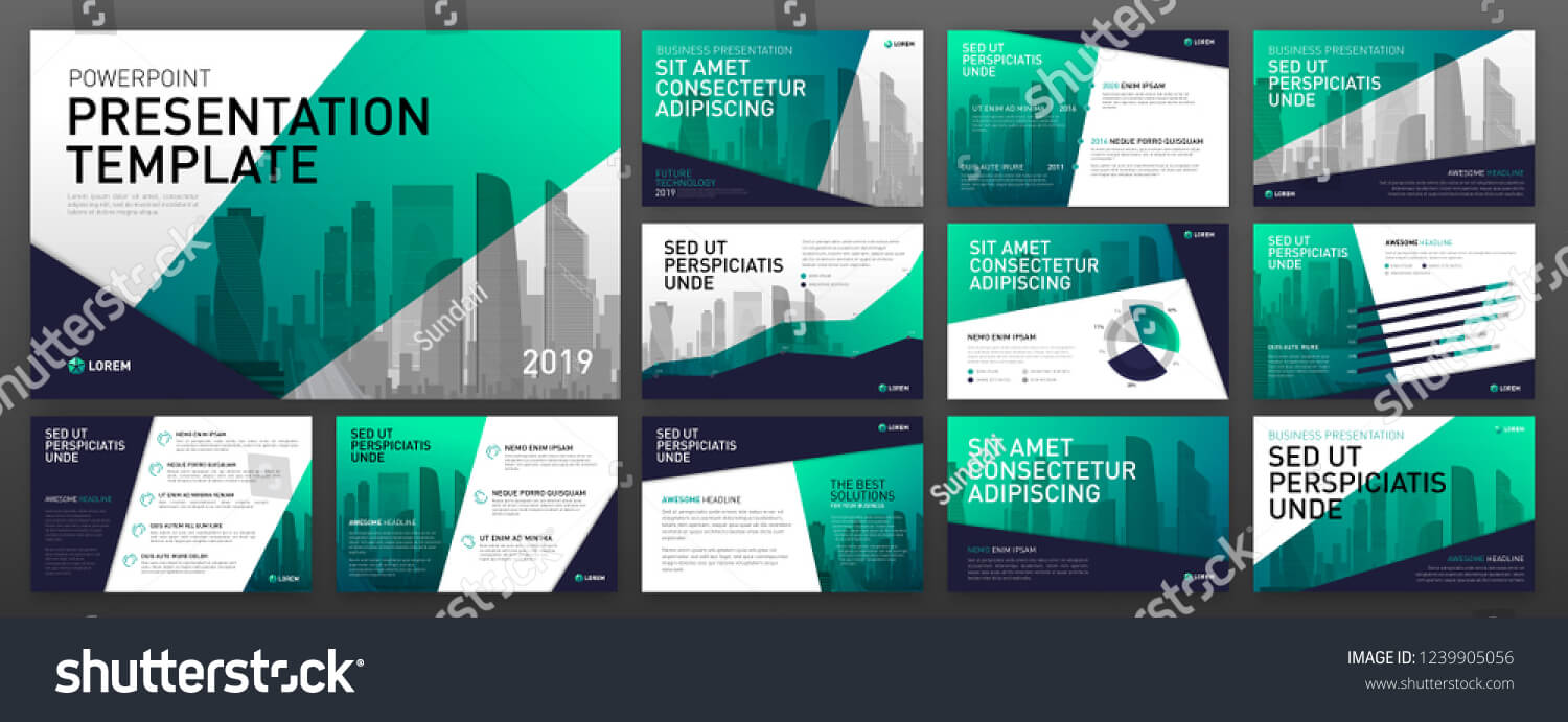 Business Presentation Templates Set Use Powerpoint Stock For Keynote Brochure Template