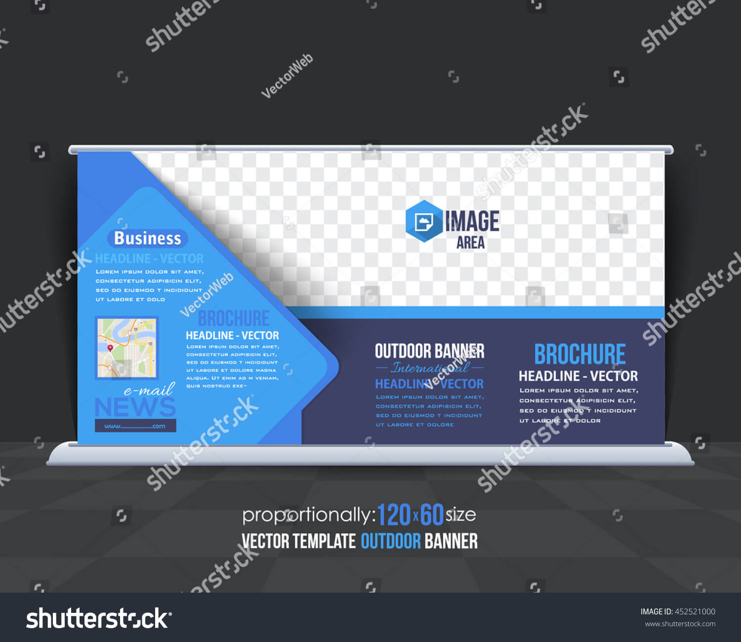 Business Theme Outdoor Banner Design Advertising Stock Within Outdoor Banner Design Templates