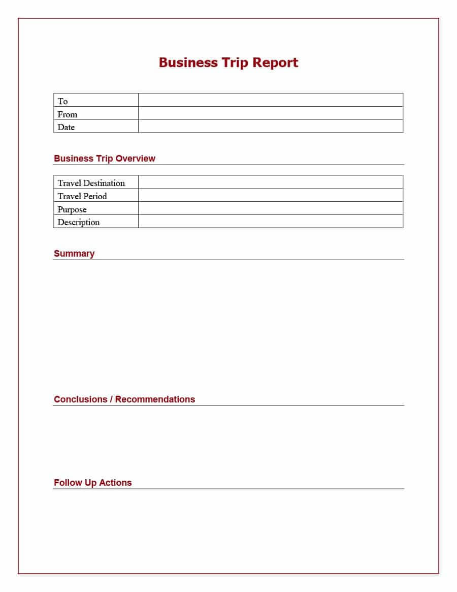 Business Travel Report Template Casestudy Sample Page 03 In Business Trip Report Template Pdf