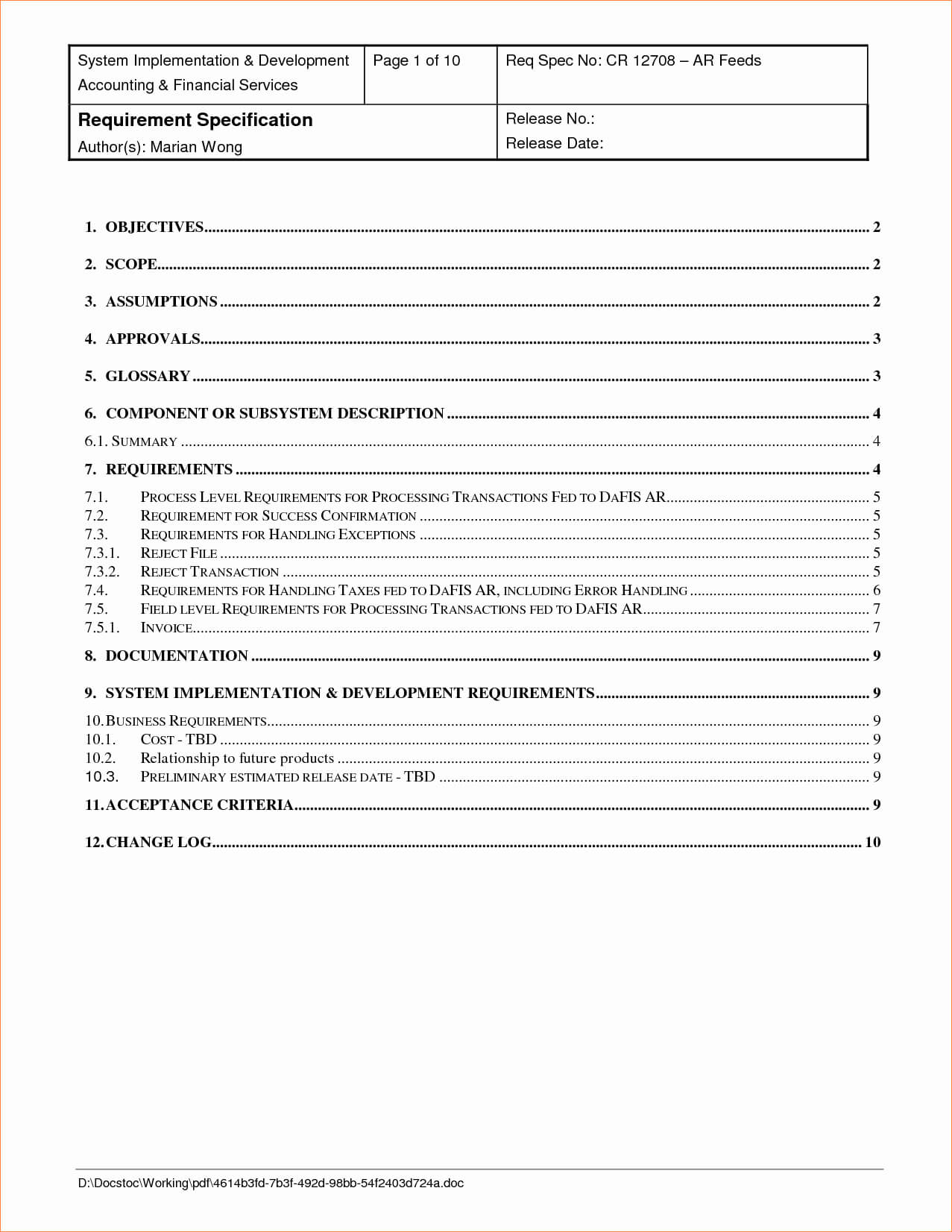 C20Be Report Requirement Template | Wiring Library Pertaining To Report Requirements Template