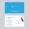 Call Now Business Card Design Template In Front And Back Illustration. Inside Template For Calling Card