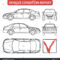Car Condition Form Vehicle Checklist Auto Stock Vector With Truck Condition Report Template