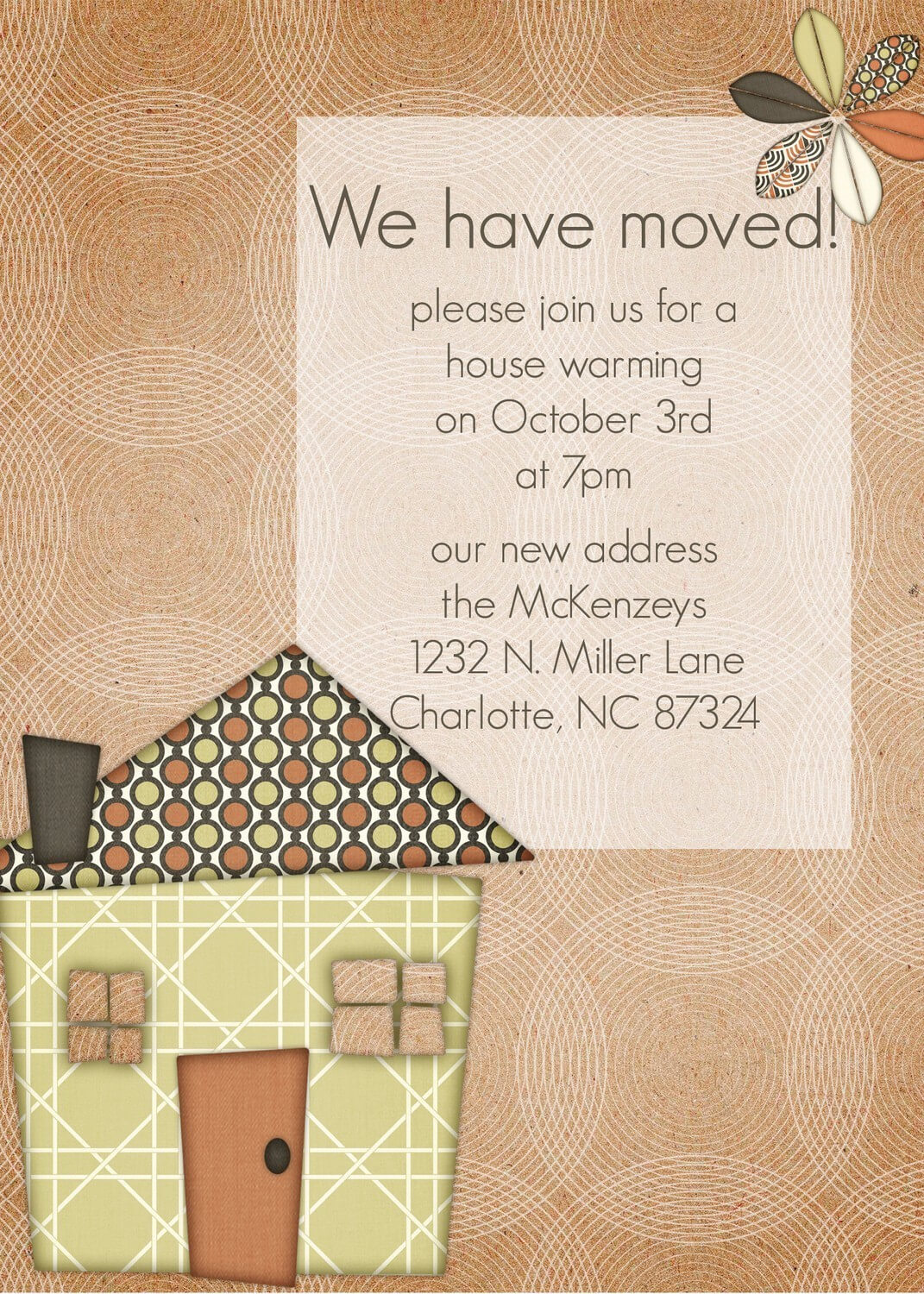 Card Template : Housewarming Invitations Cards – Card With Moving Home Cards Template