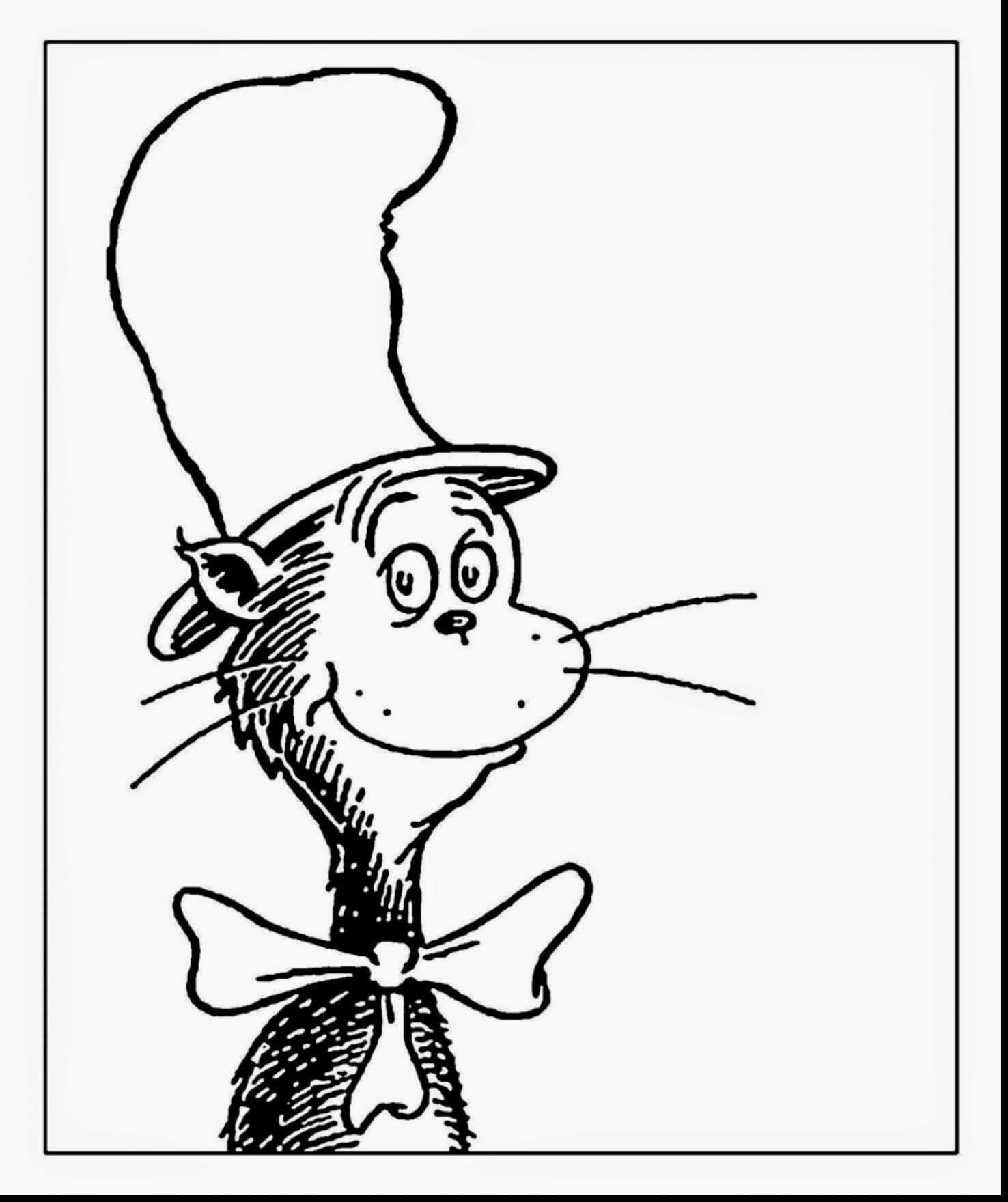 Cat In The Hat Clipart Face With Blank Cat In The Hat Template