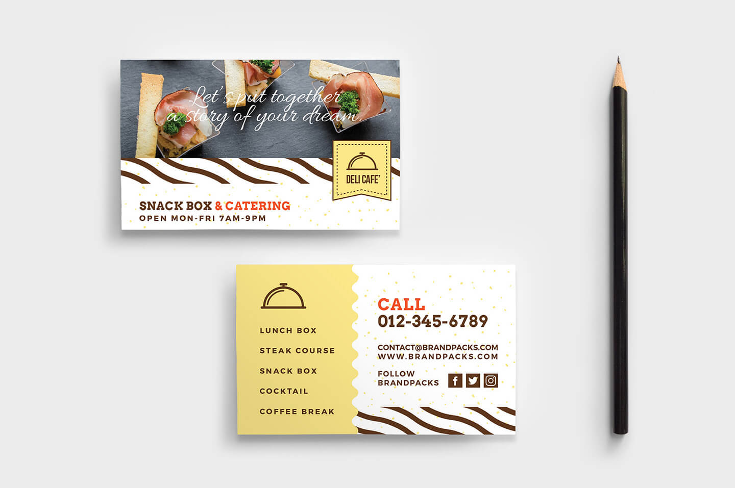 Catering Service Business Card Template – Psd, Ai & Vector For Social Security Card Template Psd