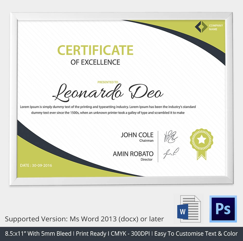 Certificat And Diploma Chart Powerpoint Templates And For Award Certificate Template Powerpoint