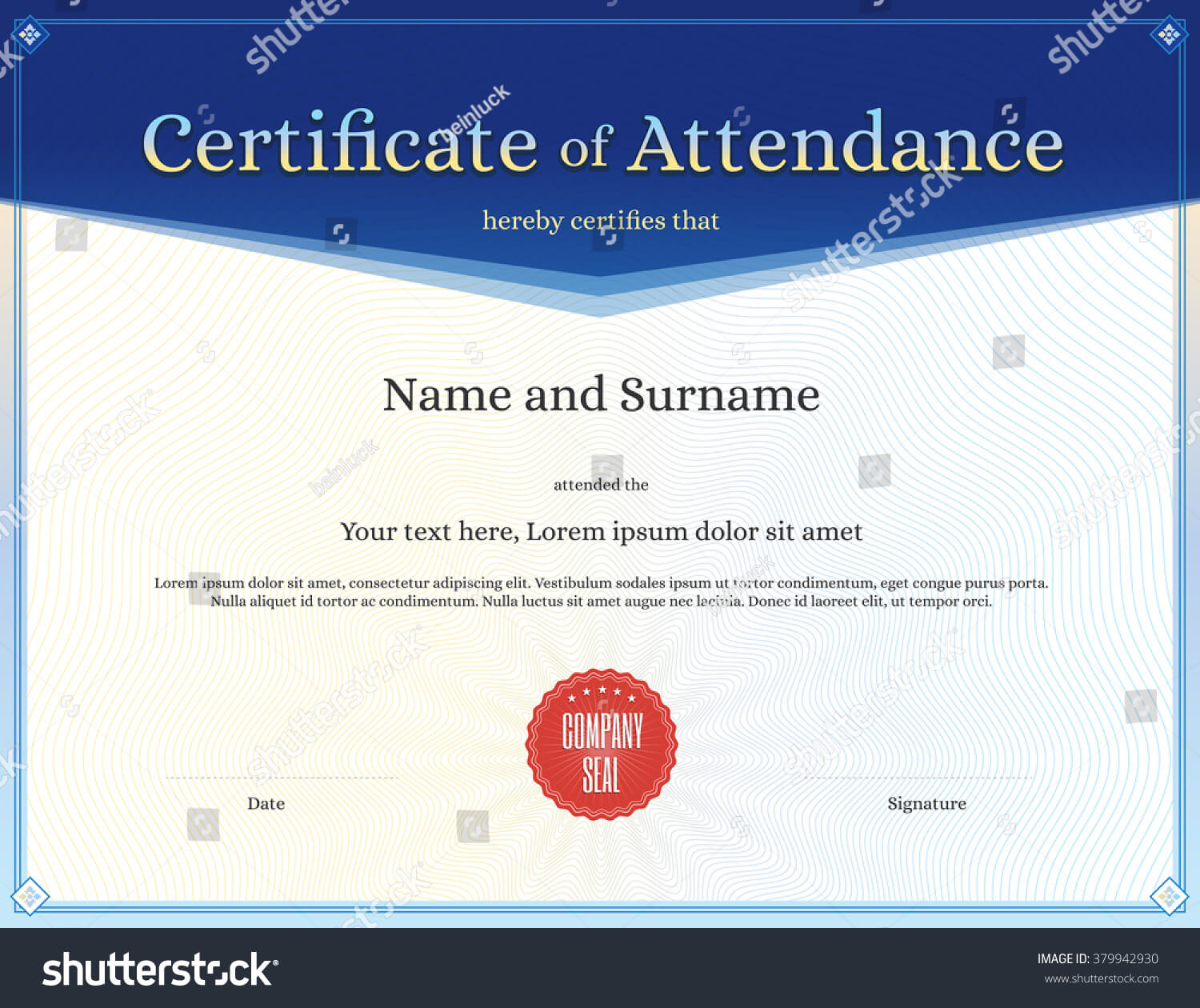 Certificate Completion Template Fresh Certificates Fice With Certificate Of Attendance Conference Template