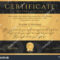 Certificate Diploma Completion Black Design Template Stock With Regard To Certificate Scroll Template