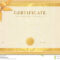 Certificate, Diploma Template. Gold Award Pattern Stock Within Certificate Scroll Template