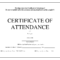Certificate Of Attendance Template Word Free – Zohre Intended For Attendance Certificate Template Word