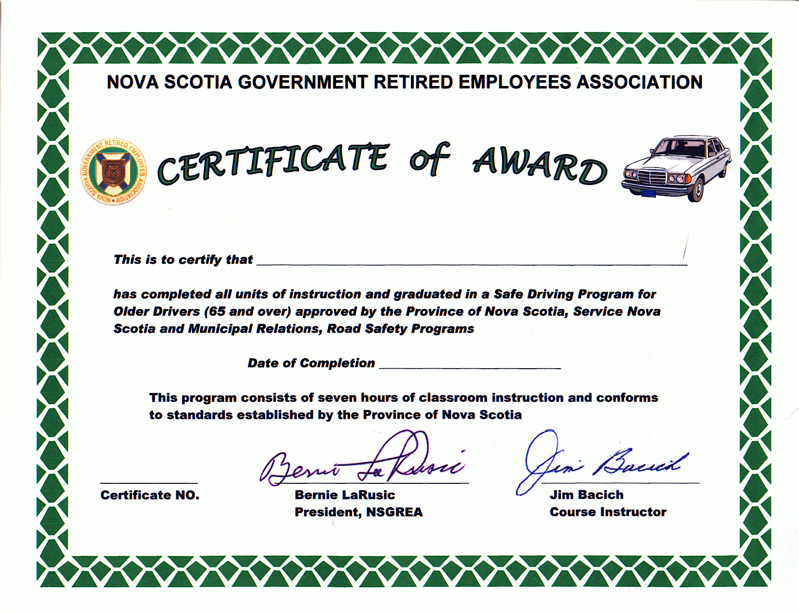 Certificate Of Completion Ojt Template ] – Ojt Certificate Regarding Safe Driving Certificate Template